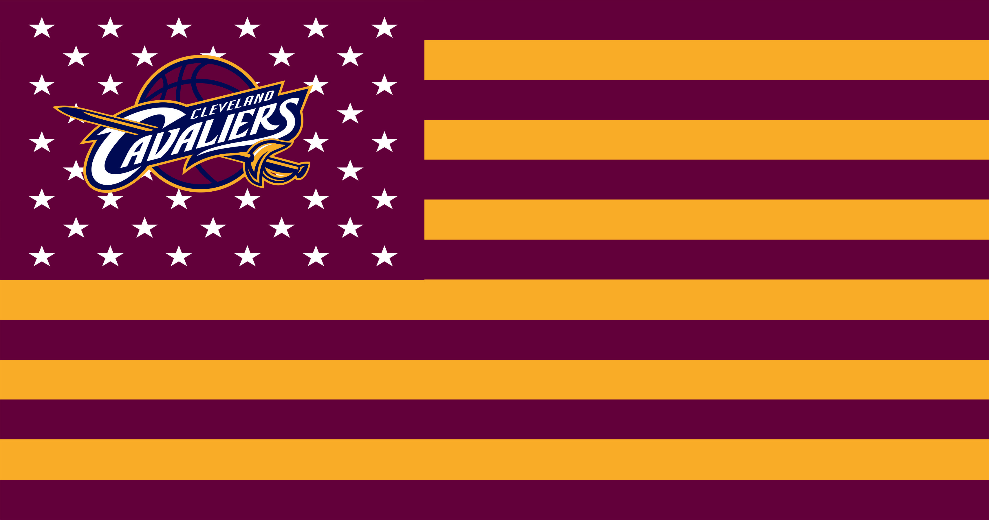 Cleveland Cavaliers Flag001 logo vinyl decal